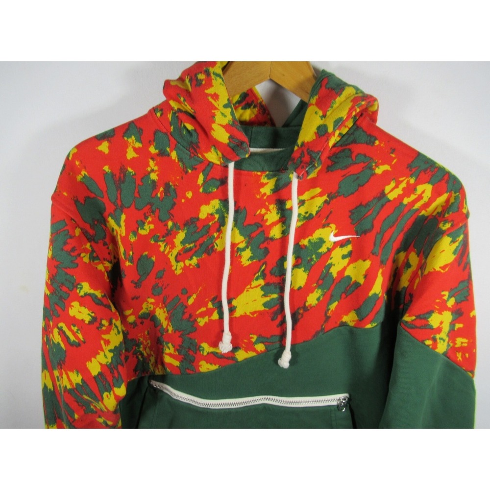 Nike Standard Issue Throwback Hoodie Men Small Green Pullover Sweatshirt ck6368 - Picture 2 of 8